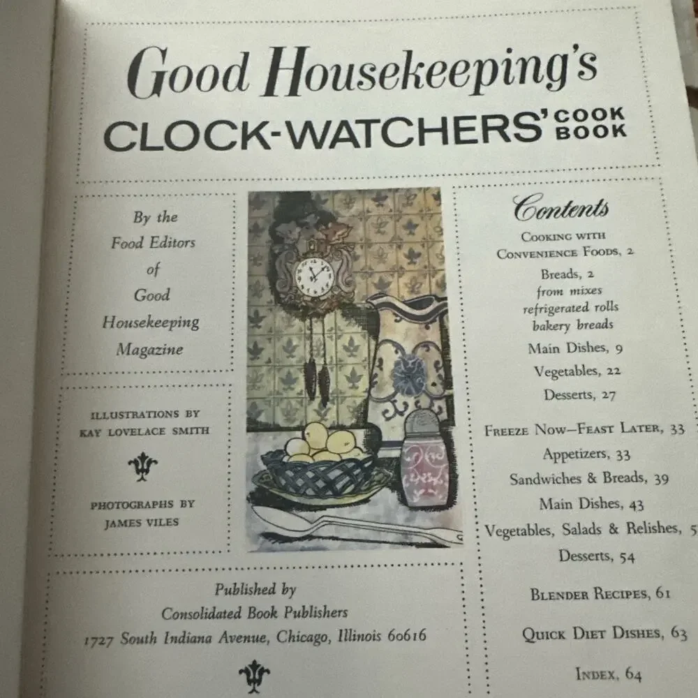 Good Housekeeping's Clock-Watchers Cook Book #11 by Food‎ Editors 1967
